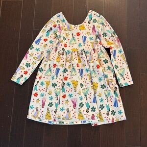 Hanna Andersson Multicolor Princess Print Kids Dress